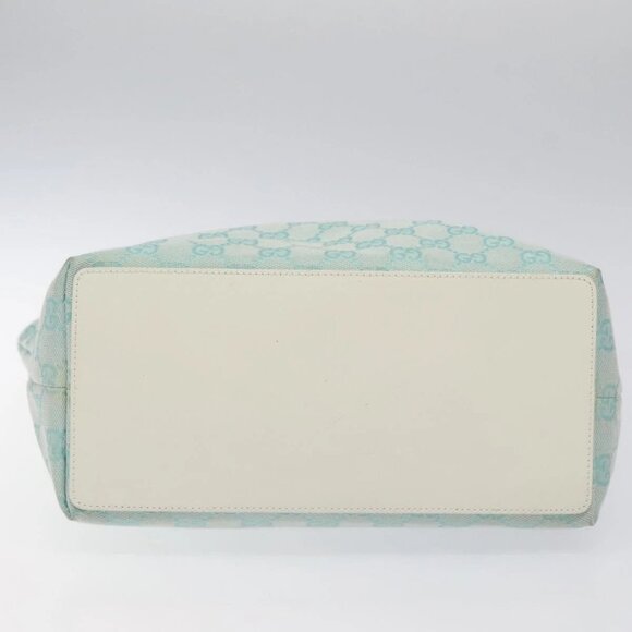 GUCCI GG Canvas Tote Bag Blue Gold 002 1098 Auth 125400 - Picture 7 of 16